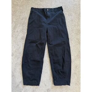 Ruti Black Cotton Blend Barrel Leg Pants Womenswear Casual size 5